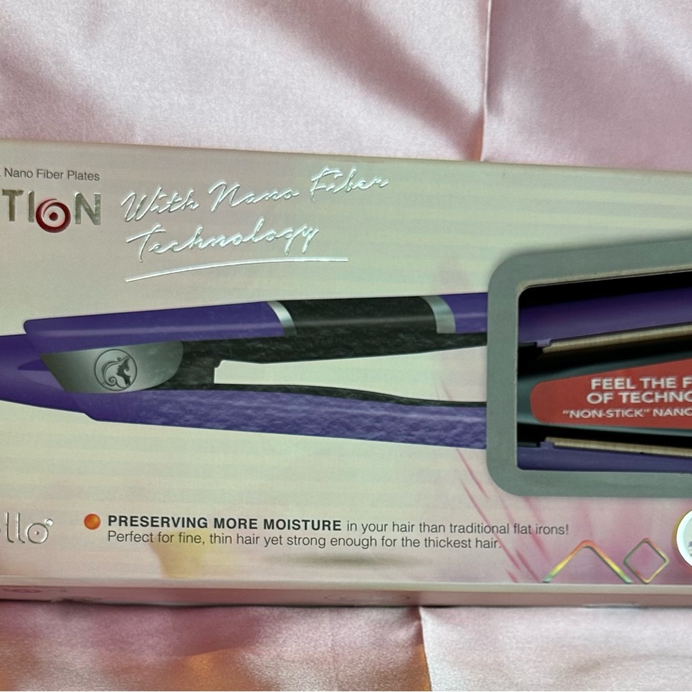 NIB Pro Cabello Hair Straightener With Nano Technology, Color Safe